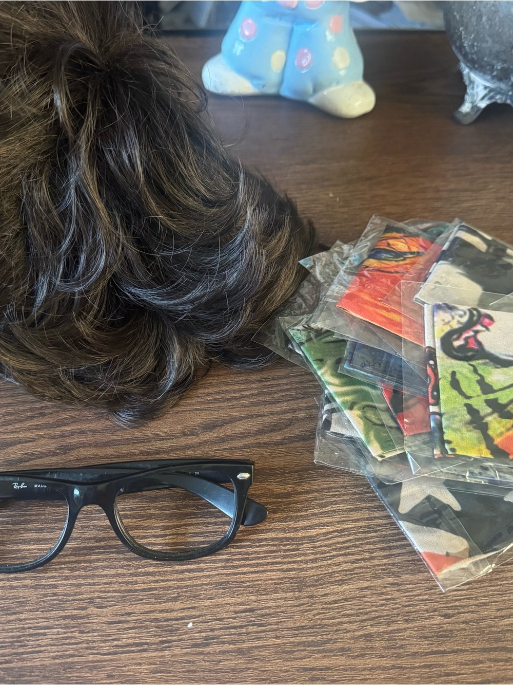 Wig Tatts and Rayban Glasses - Costume!